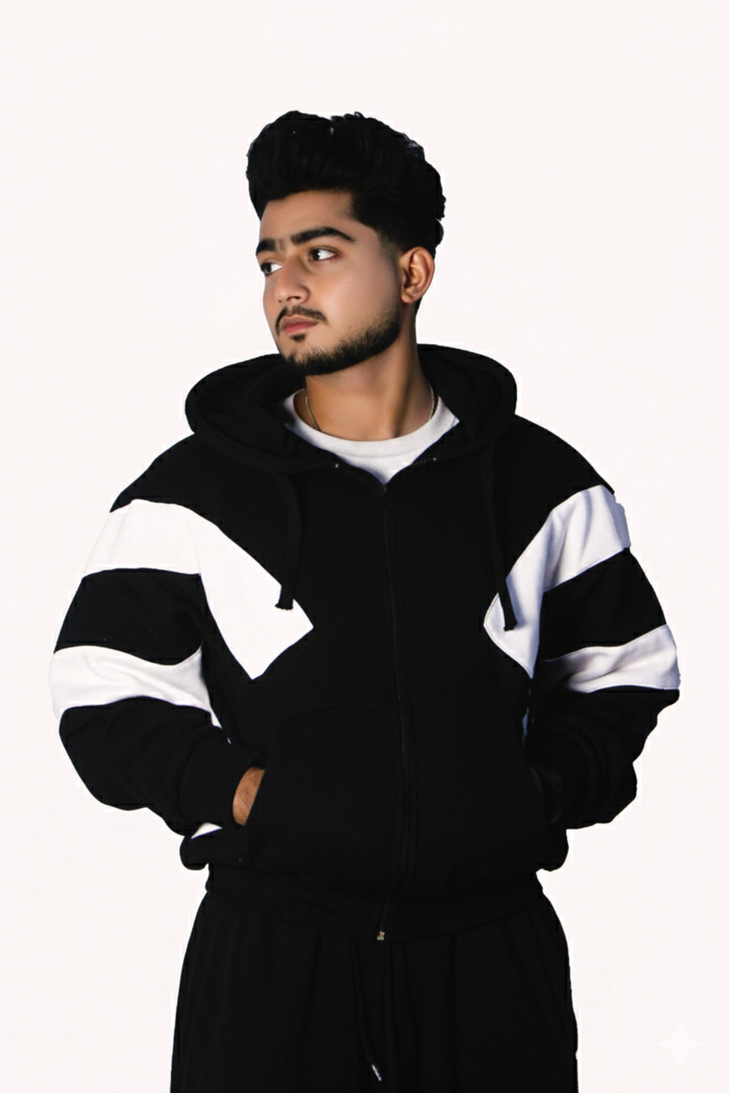 Stripe Accent Zipper