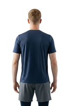 Men's Navy Blue Athletic Crew-Neck T-Shirt