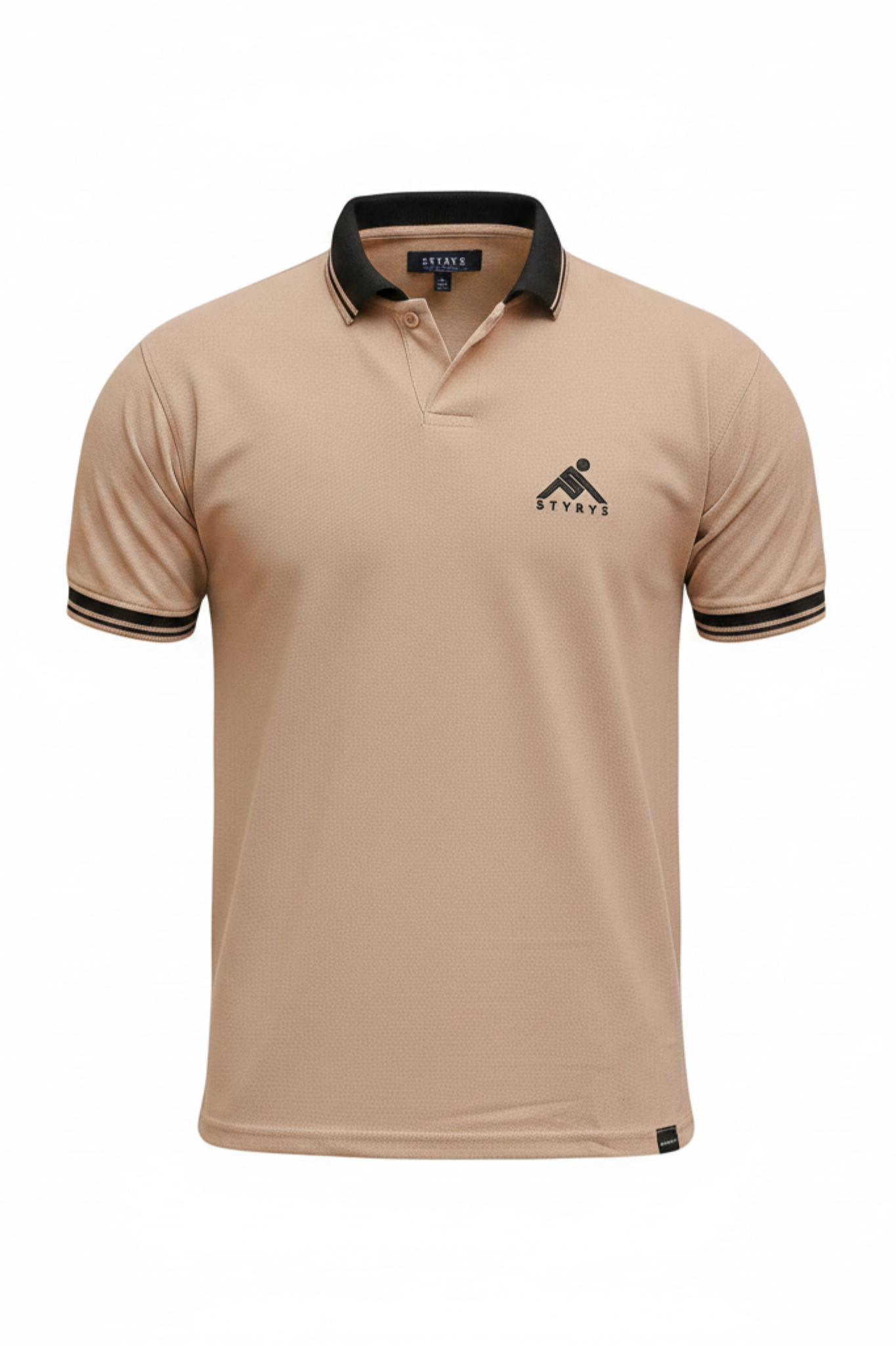HYKEYZ Beige Elegance Premium Polo Shirt