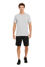 Men's Light Gray Athletic Crew-Neck T-Shirt