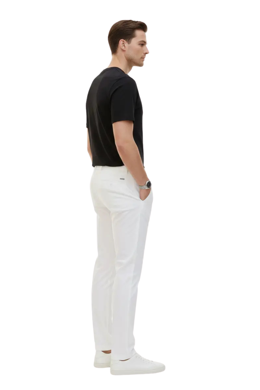 Men's Black Athletic Crew-Neck T-Shirt