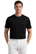 Men's Black Athletic Crew-Neck T-Shirt