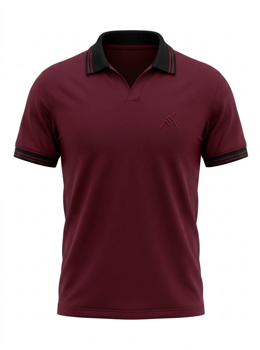 HYKEYZ Maroon Majesty Premium Polo Shirt