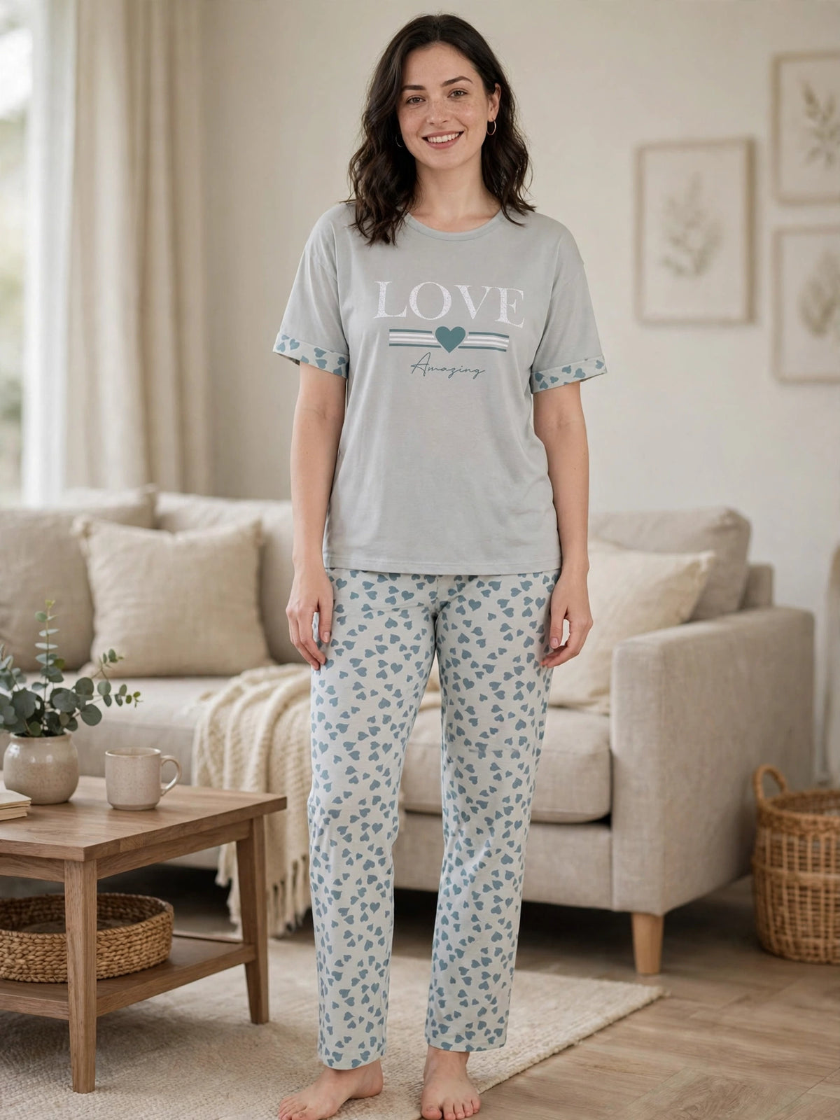 Love Amazing Loungewear Set - Grey