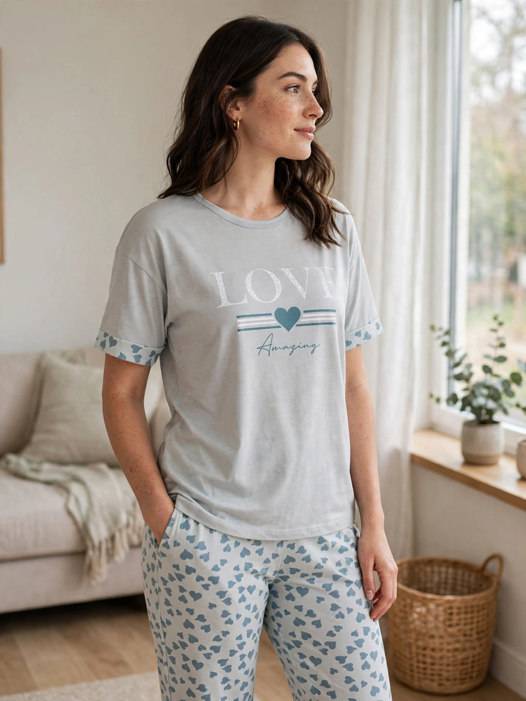 Love Amazing Loungewear Set - Grey
