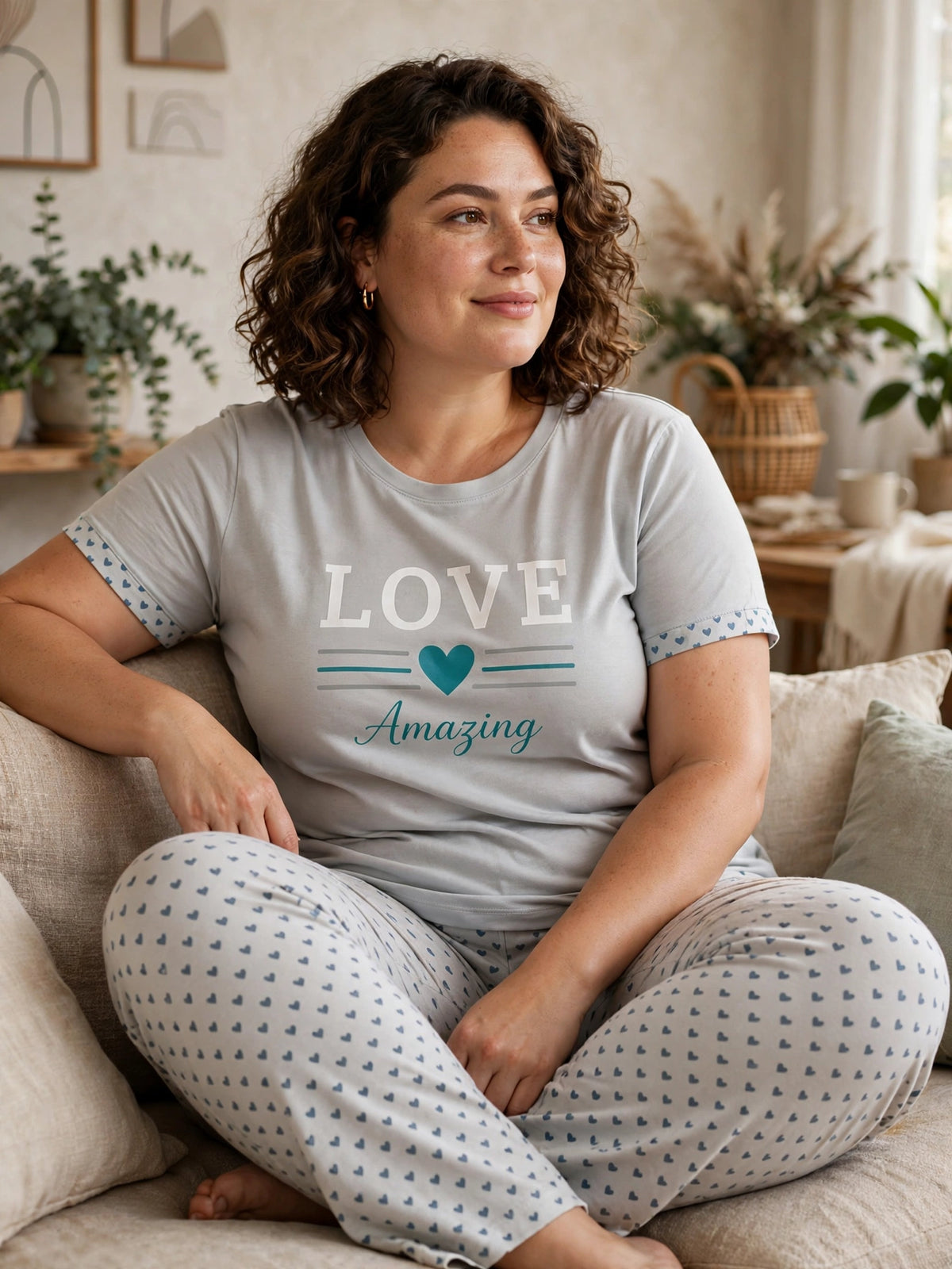 Love Amazing Loungewear Set - Grey