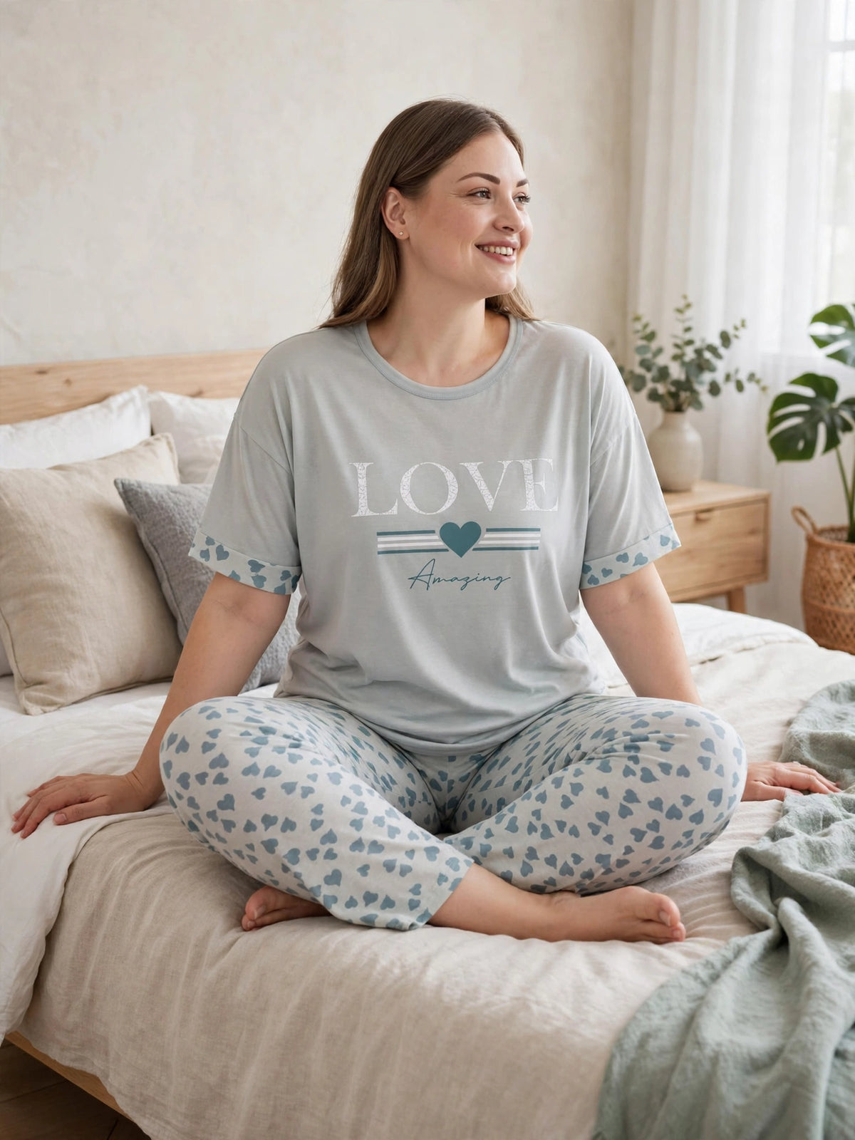 Love Amazing Loungewear Set - Grey