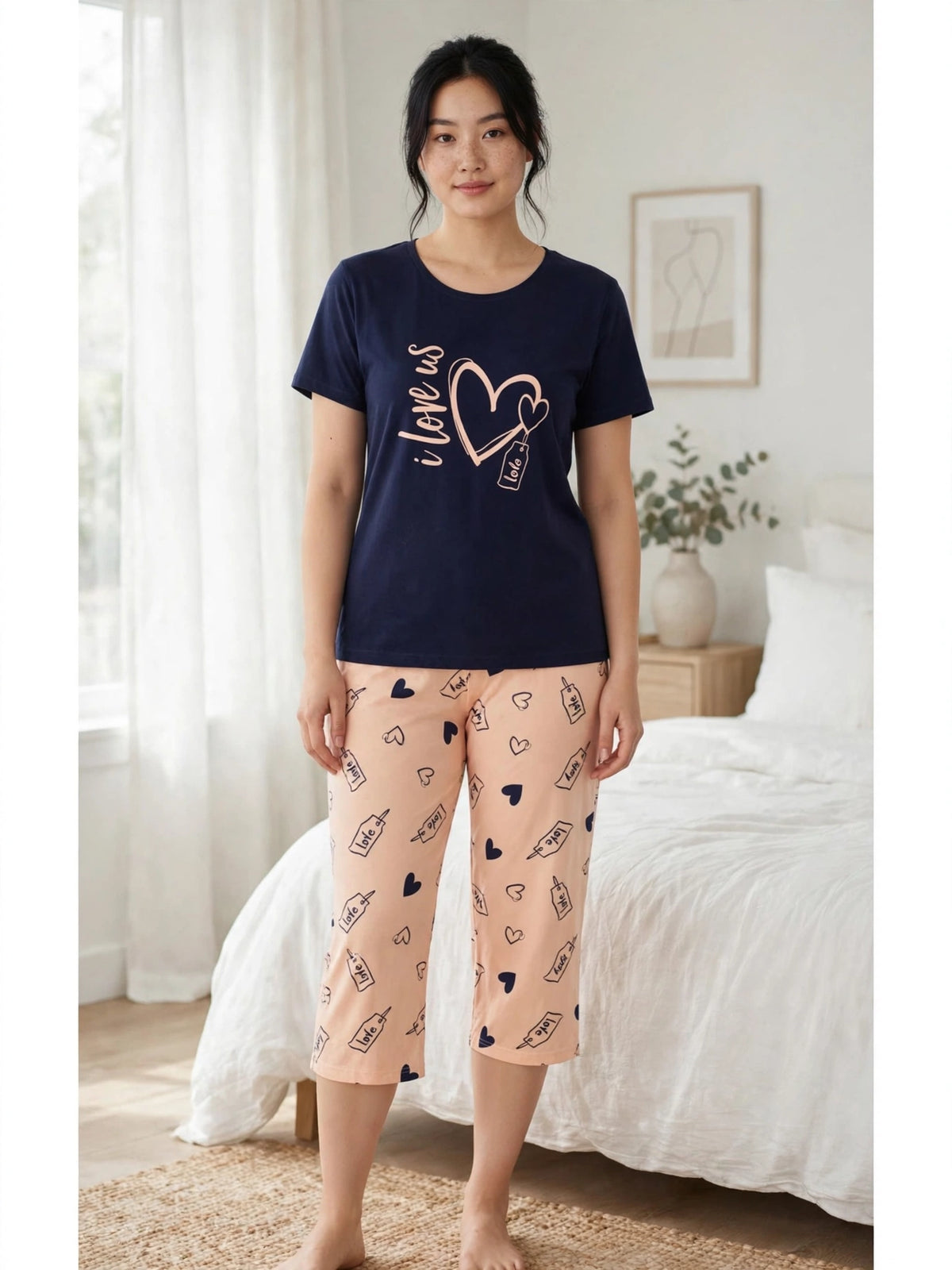 Love Us Loungewear Set - Navy
