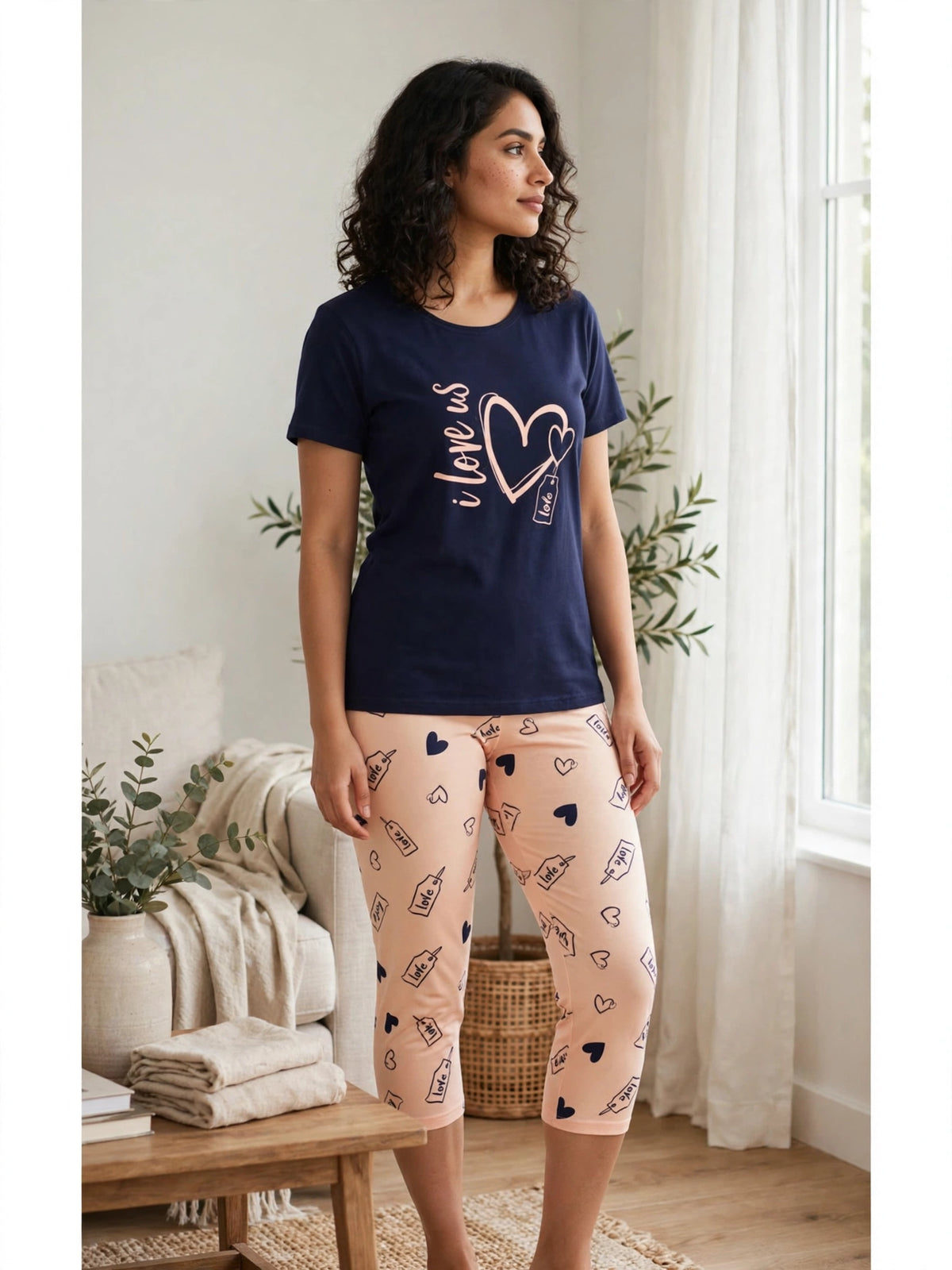 Love Us Loungewear Set - Navy