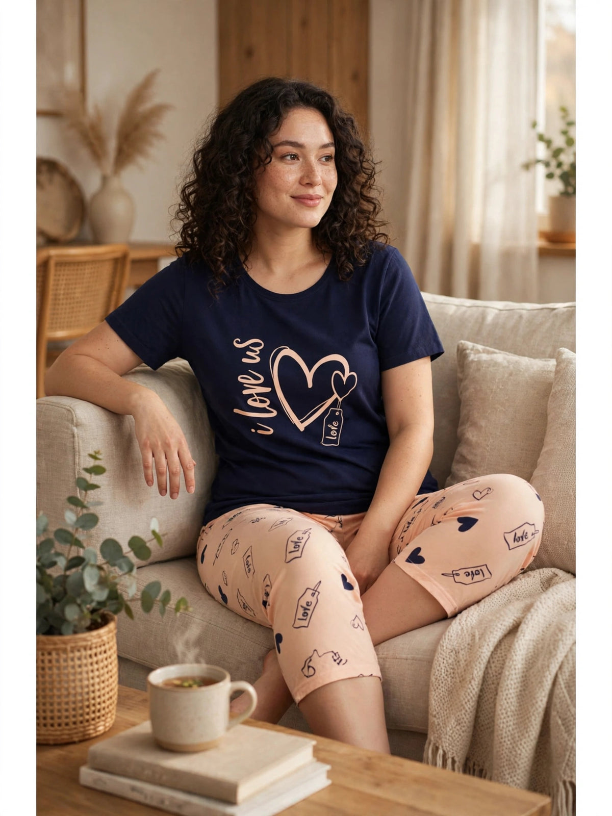 Love Us Loungewear Set - Navy