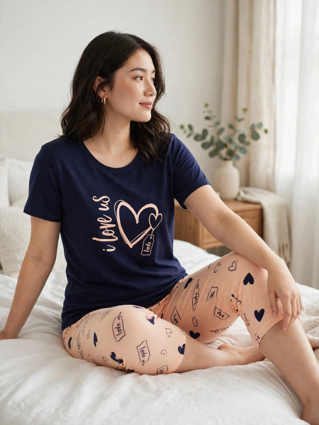 Love Us Loungewear Set - Navy