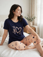 Love Us Loungewear Set - Navy