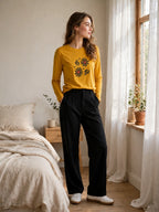 Mustard Bloom Loungewear Set