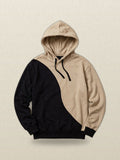 Split Beige Hoodie