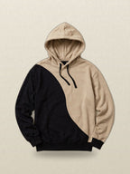 Split Beige Hoodie