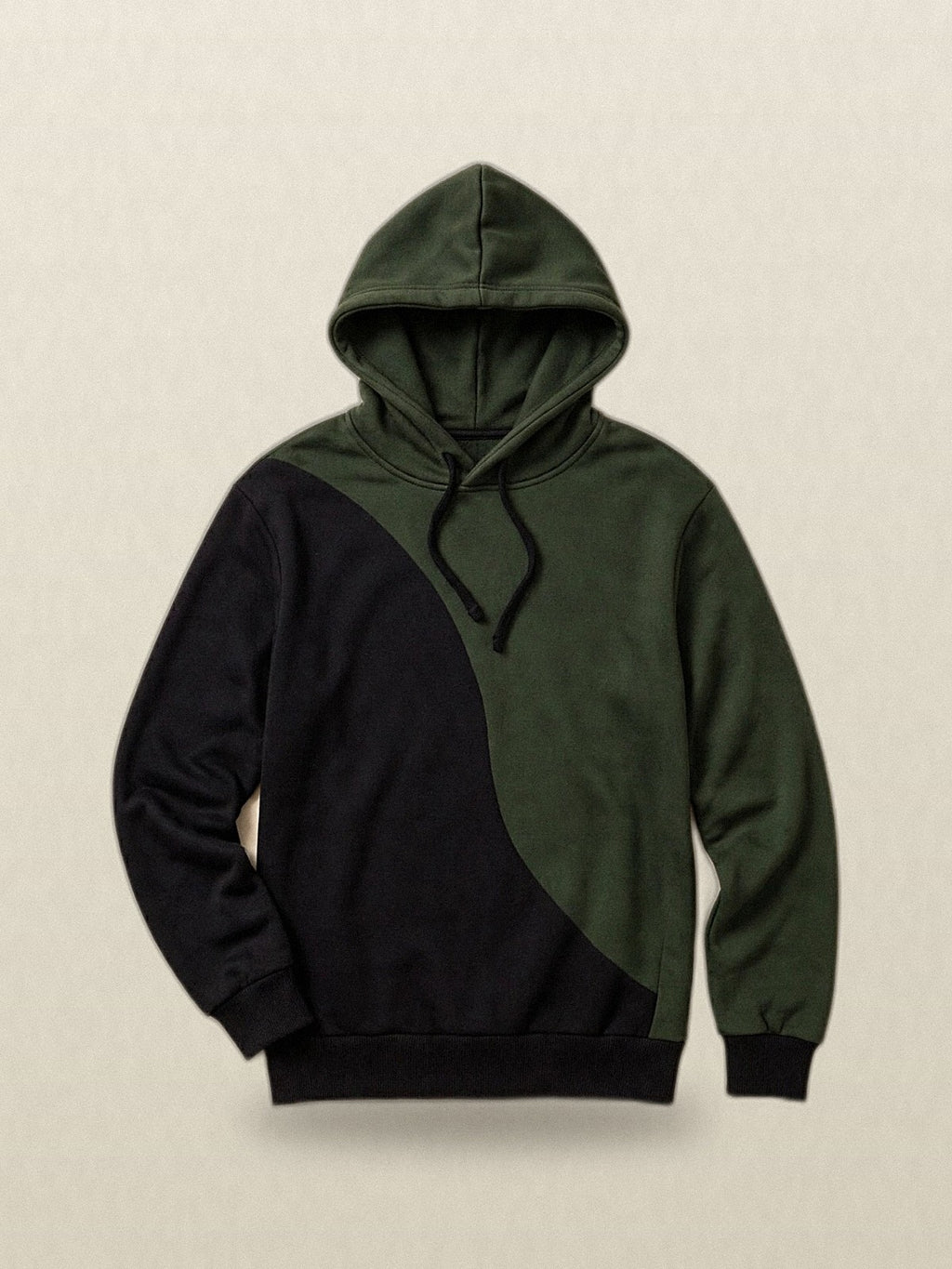 Split Green Hoodie