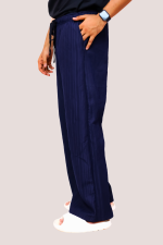 CLASSIC TEXTURED STRAIGHT TROUSER – NAVY BLUE