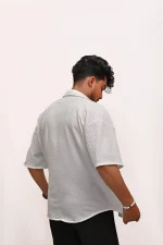 CLASSIC TEXTURED PREMIUM SHIRT – WHITE - Image 3