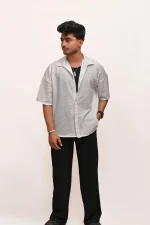 CLASSIC TEXTURED PREMIUM SHIRT – WHITE - Image 4