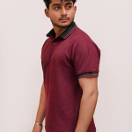 PREMIUM HALF SLEEVES POLO SHIRT- MAROON MAJESTY