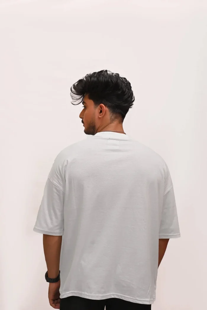HYKEYZ OVERSIZED COMFORT WHITE TEE - Image 8