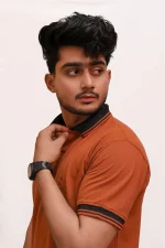 PREMIUM HALF SLEEVES POLO SHIRT-MUSTARD HORIZON - Image 2