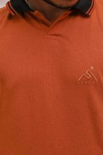 PREMIUM HALF SLEEVES POLO SHIRT-MUSTARD HORIZON - Image 4
