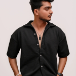 CLASSIC TEXTURED PREMIUM SHIRT – BLACK