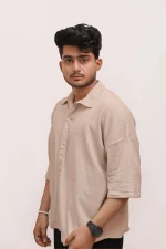CLASSIC TEXTURED PREMIUM SHIRT – BEIGE