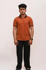 PREMIUM HALF SLEEVES POLO SHIRT-MUSTARD HORIZON - Image 6
