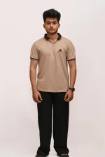PREMIUM HALF SLEEVES POLO SHIRT-BEIGE ELEGANCE - Image 6
