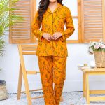 Imported Linen Printed Warm Glow PJ Set-LP8