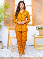 Imported Linen Printed Warm Glow PJ Set-LP8