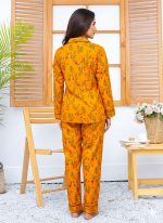 Imported Linen Printed Warm Glow PJ Set-LP8 - Image 2