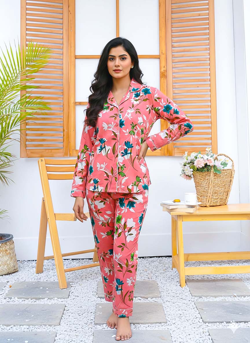 imgi_58_pic18 Imported Linen Printed Jamsine PJ Set-LP5 - Image 1