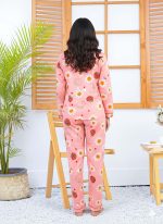 Imported Linen Printed Strawberry PJ Set-LP2 - Image 4