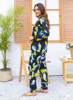 Imported Linen Printed Multi Bear PJ Set-LP12 - Image 3